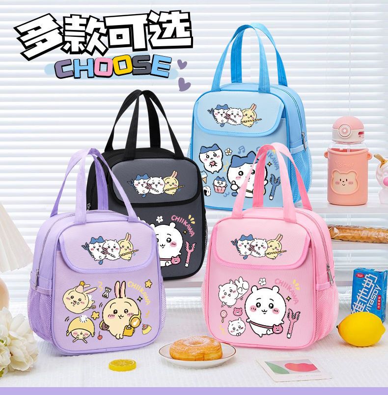 Tote Bag Sublimation - Chiikawas Geïsoleerde Lunchtas Grote Capaciteit Draagbare