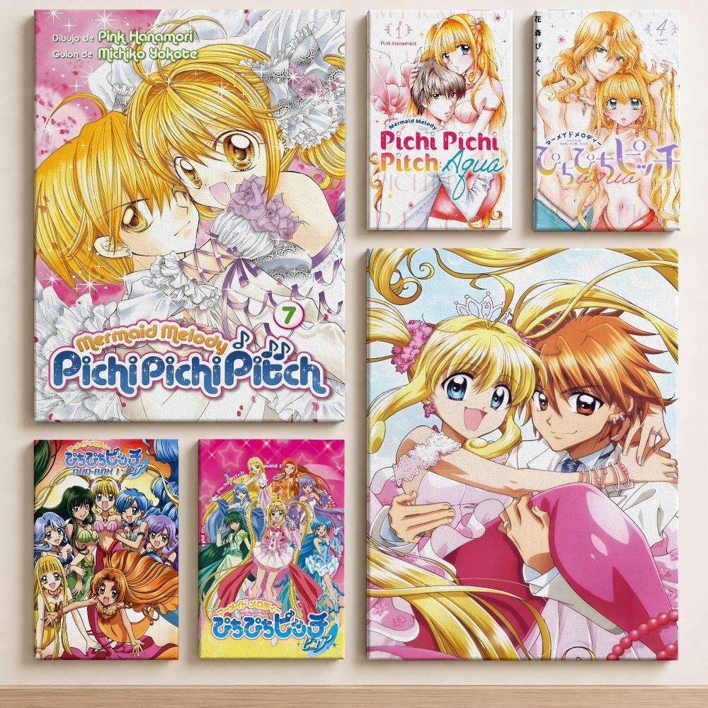 Canvas Wrap Ready - Anime Zeemeermin M-Melody Pichi Pichi Pitch