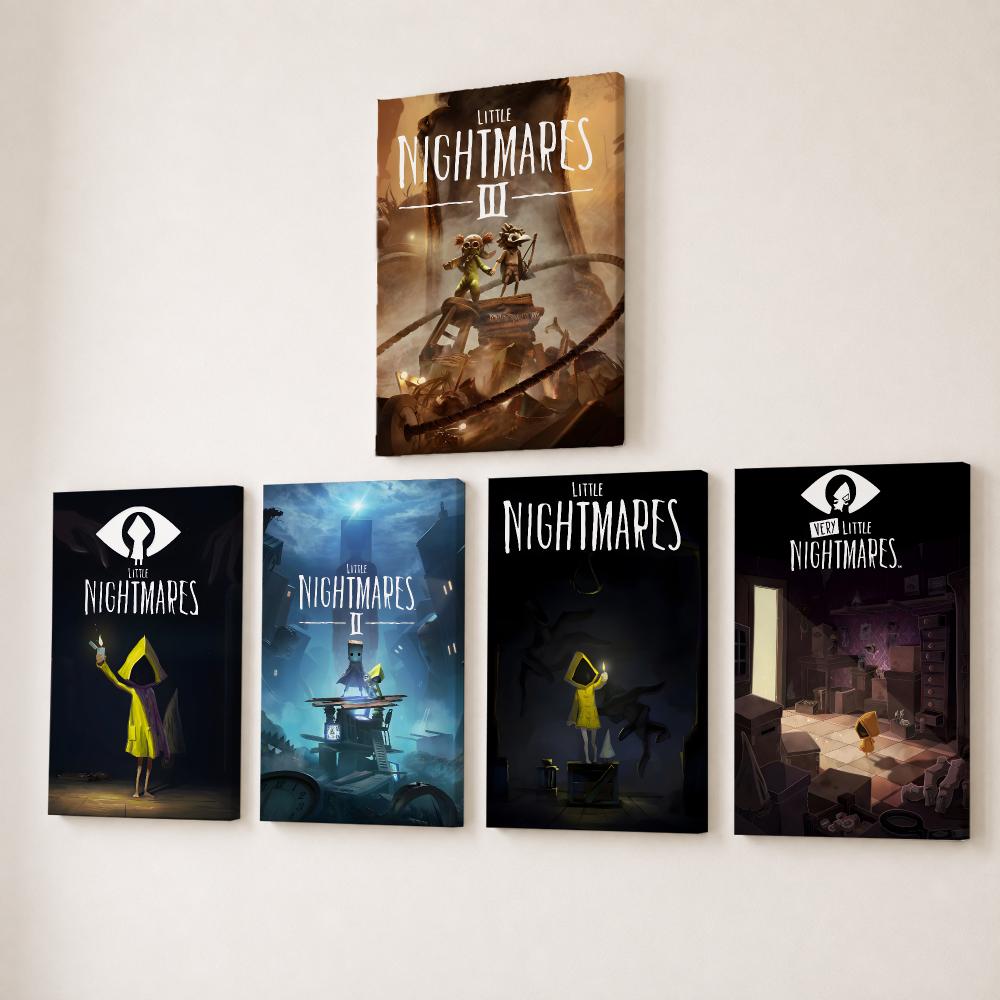 Canvas Wrap Ready - Game L-Little Nightmares Anime Schilderij Kalligrafie