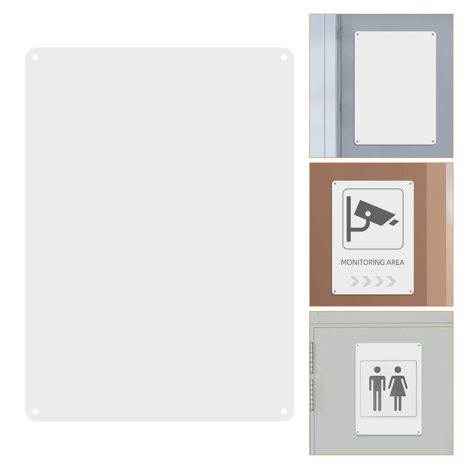 Yard Sign Blank - 2 stuks blanco aluminium borden, witte