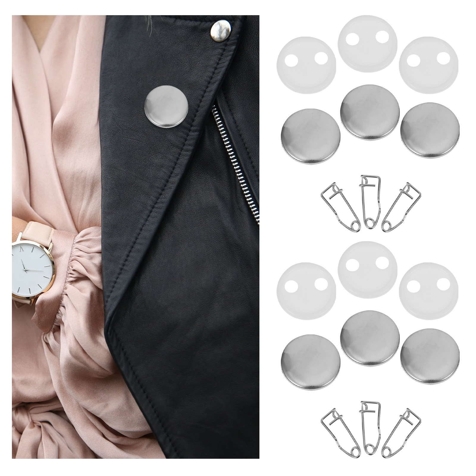 Button Badge Blank - 100 sets blanco badges, materiaal voor