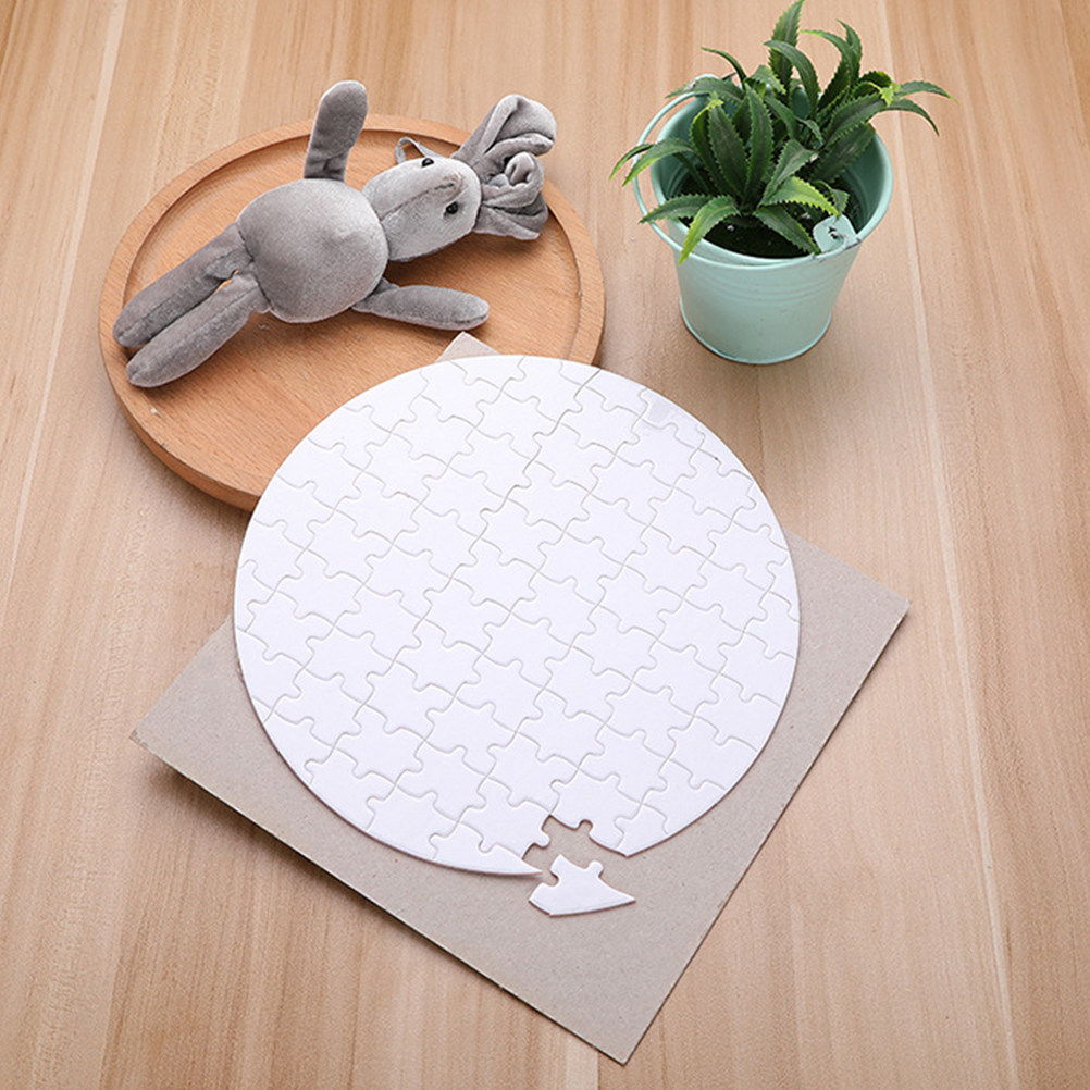 Puzzle Blank White - 4 stuks blanco sublimatiepuzzelvellen, witte warmteoverdrachtsvellen