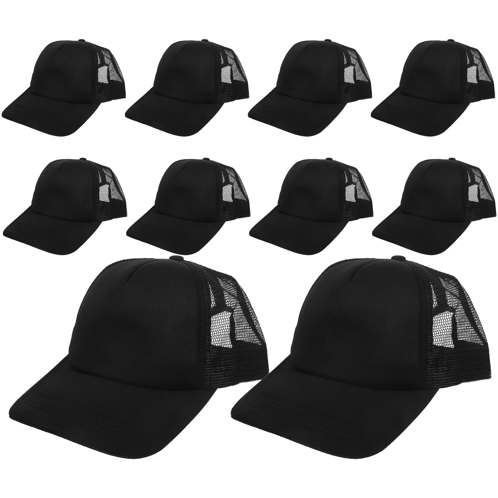 Hat Sublimation Blank - 10 stuks blanco baseballpetten met mesh,
