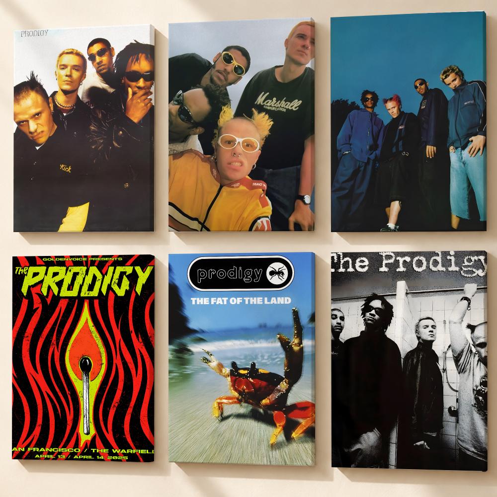 Canvas Wrap Ready - Muziekband The P-Prodigy Poster ingelijste canvas