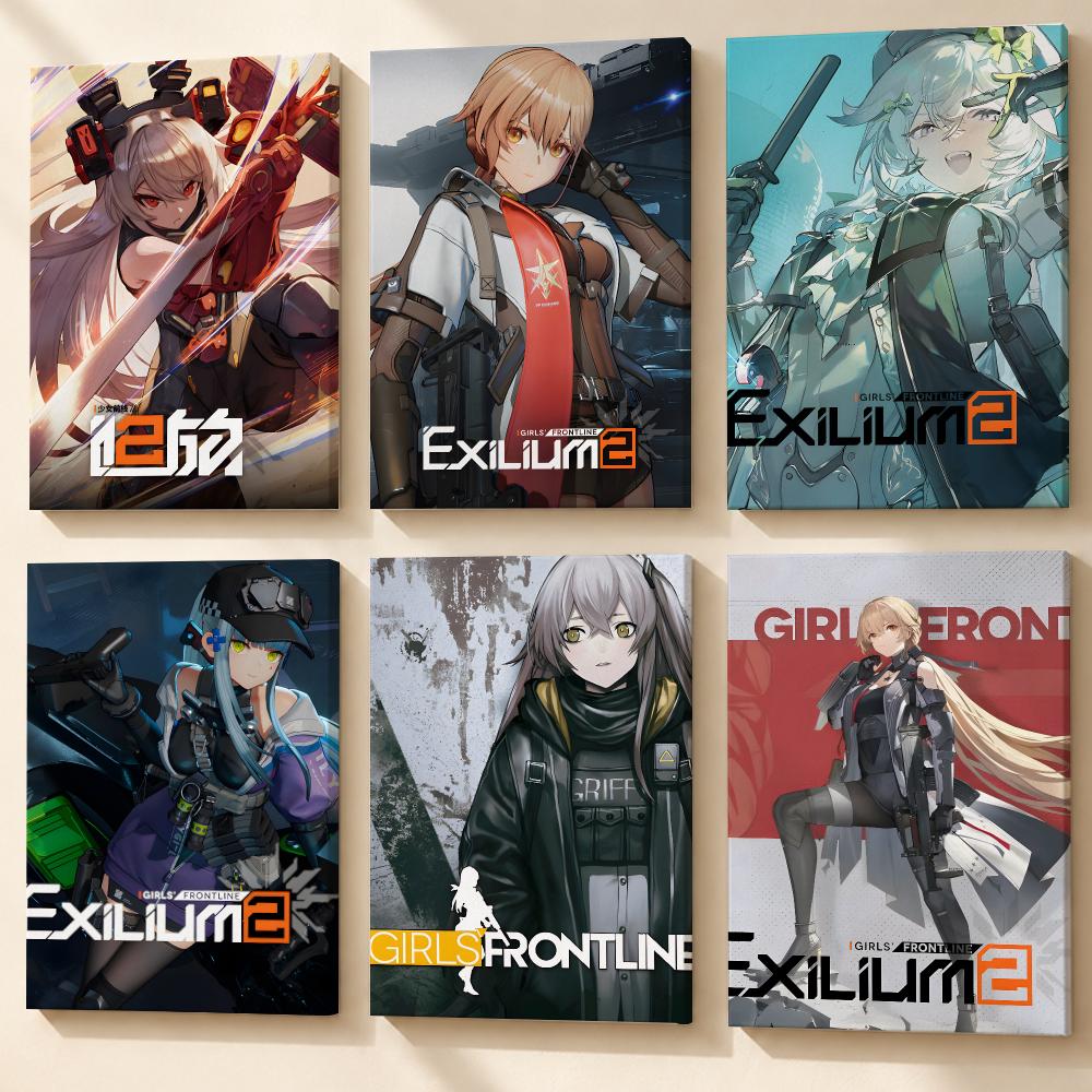 Canvas Wrap Ready - Game Girls' Frontline 2 Exilium Poster,