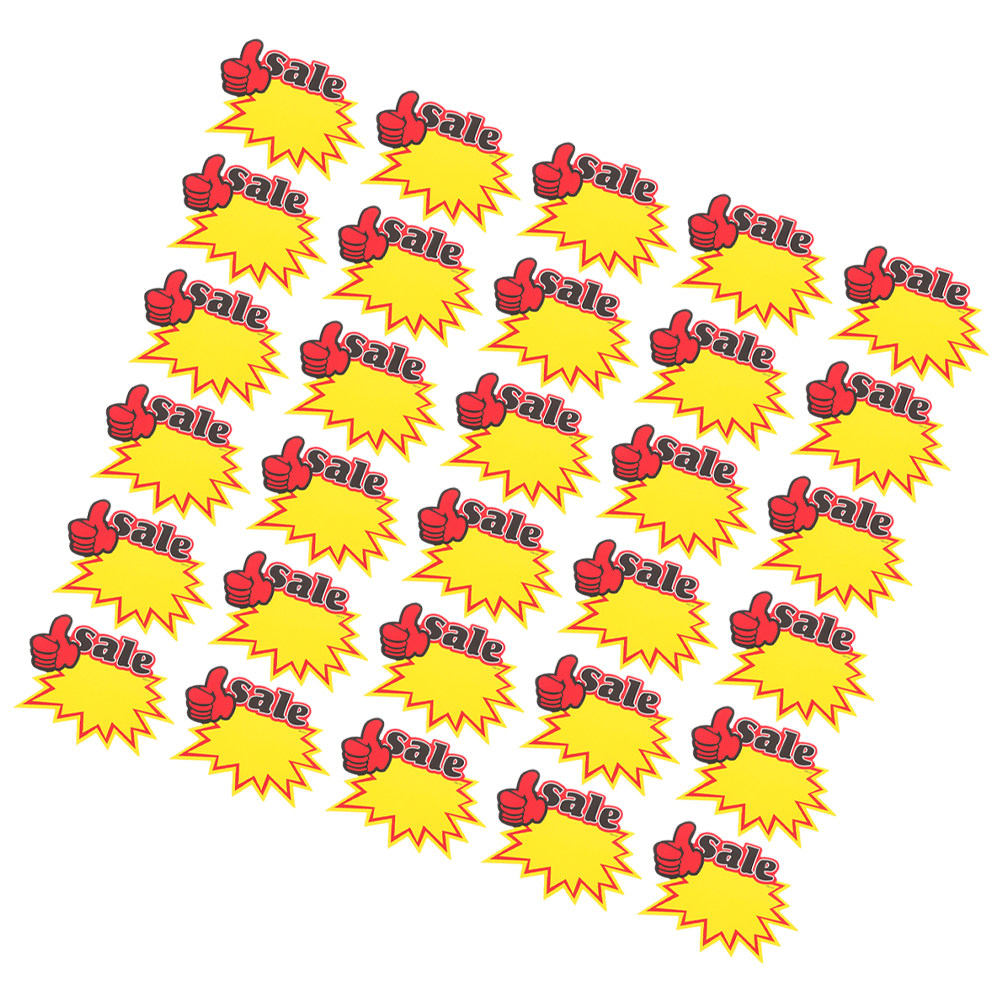 200 stuks prijslabels, felgeel - Yard Sign Blank recensie en prijs