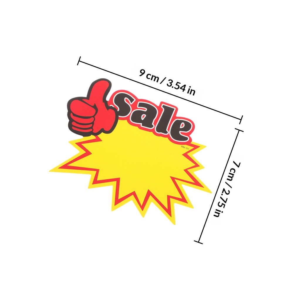 200 stuks prijslabels, felgeel - Yard Sign Blank recensie en prijs