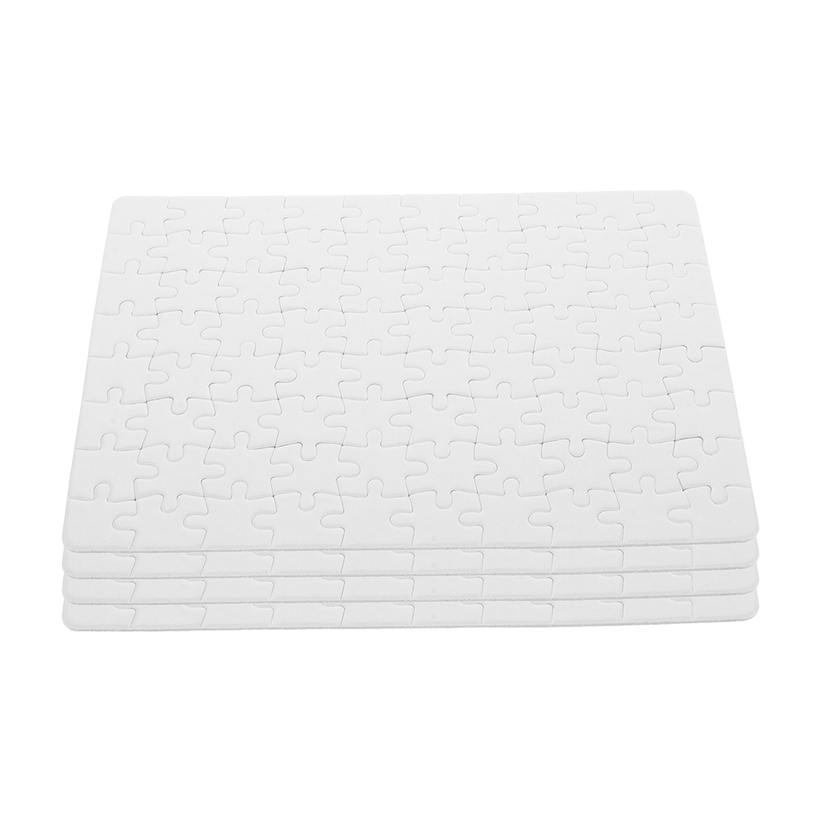 4 vellen blanco puzzelstukken  - Puzzle Blank White recensie en prijs
