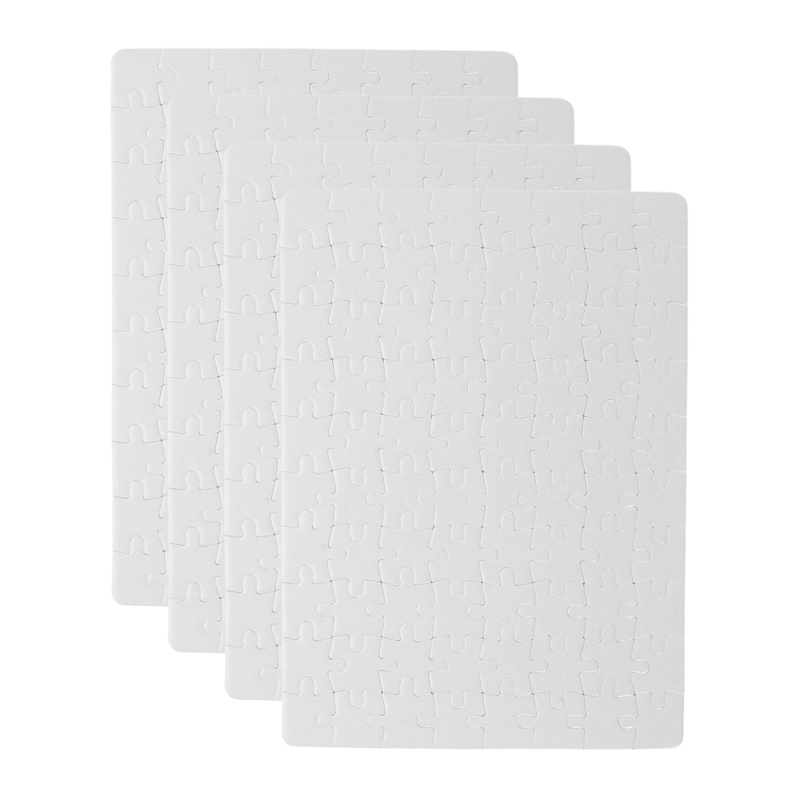 4 vellen blanco puzzelstukken  - Puzzle Blank White recensie en prijs