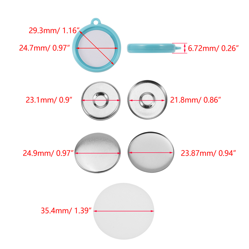 50 Stuks/Set DIY Dubbelzijdige - Button Badge Blank recensie en prijs