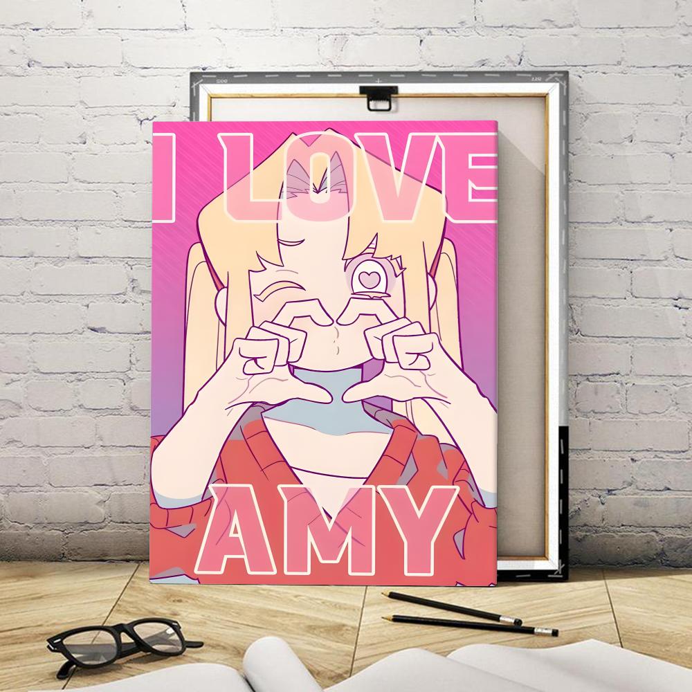 Anime I Love A-Amy Schilderij  - Canvas Wrap Ready recensie en prijs