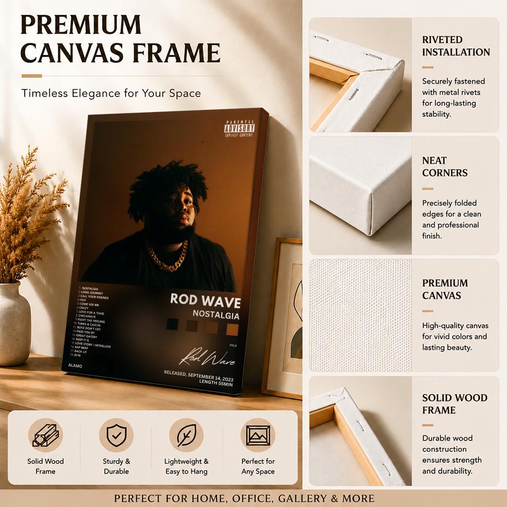 Rapper Zanger R-Rod Wave Schil - Canvas Wrap Ready recensie en prijs