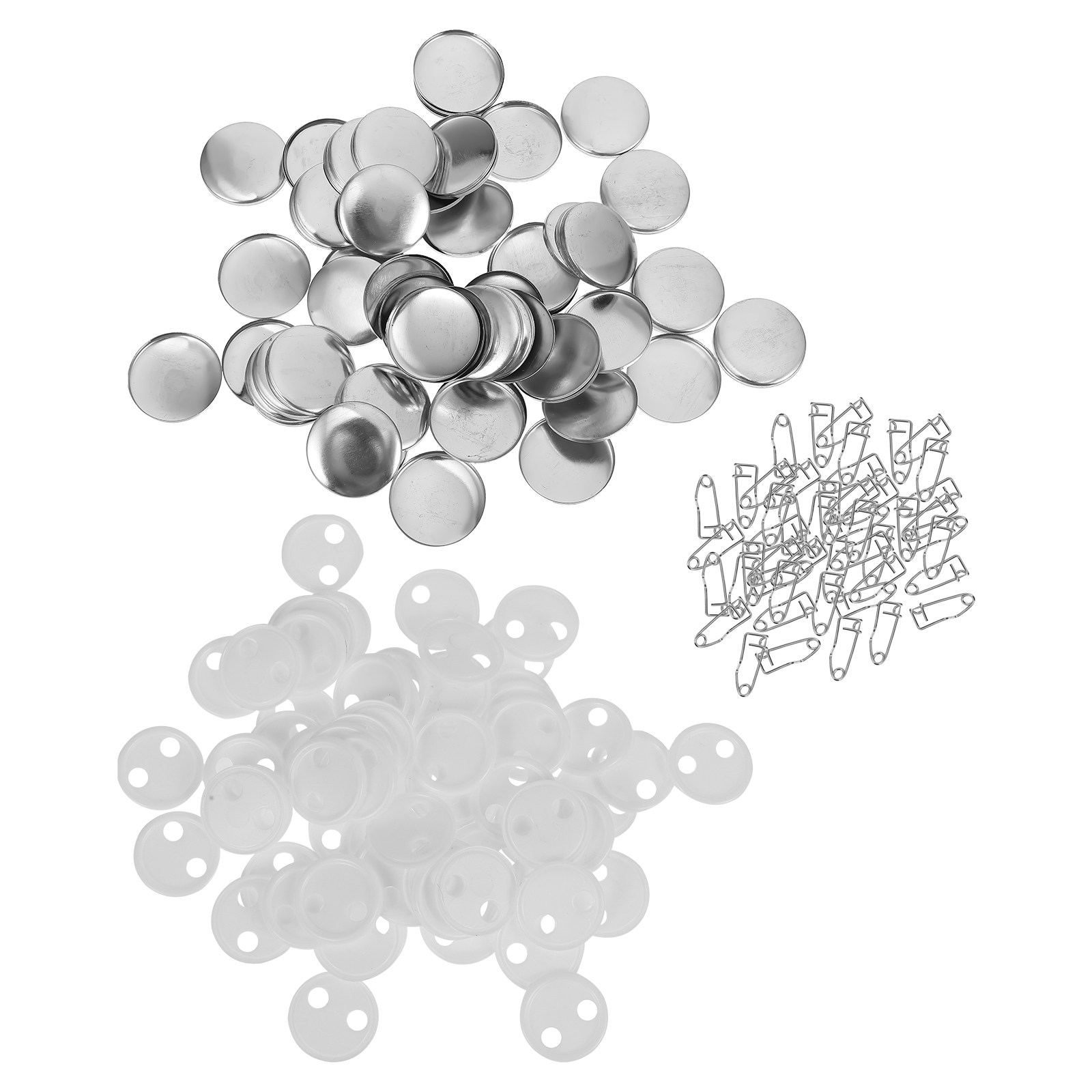 100 sets blanco badges, materi - Button Badge Blank recensie en prijs