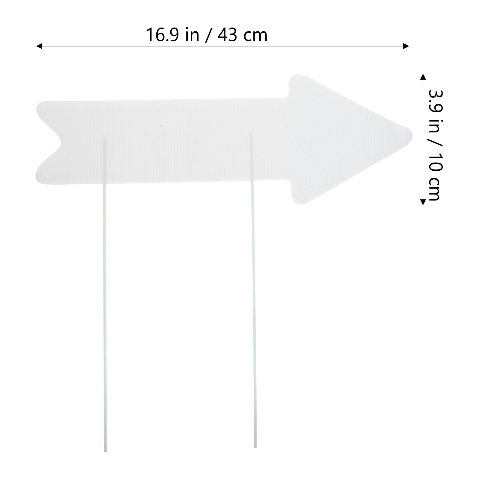 5 stuks blanco tuinborden met  - Yard Sign Blank recensie en prijs
