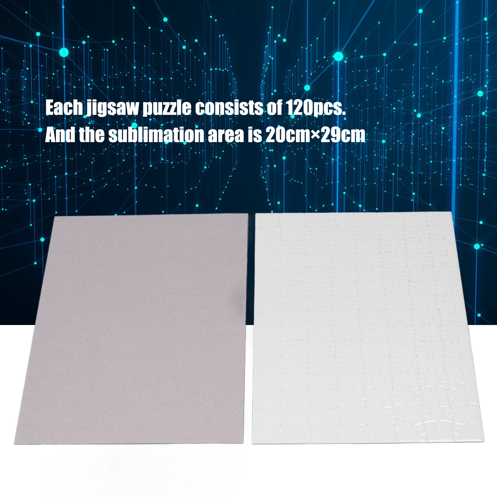 Puzzel voor bedrukken, 10 sets - Puzzle Blank White recensie en prijs