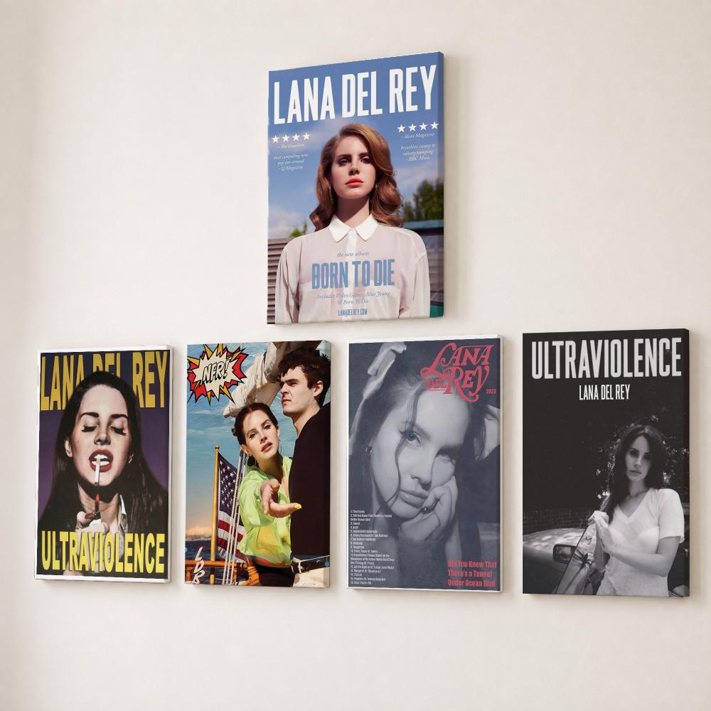 Beroemde zangeres L-Lana Del R - Canvas Wrap Ready recensie en prijs