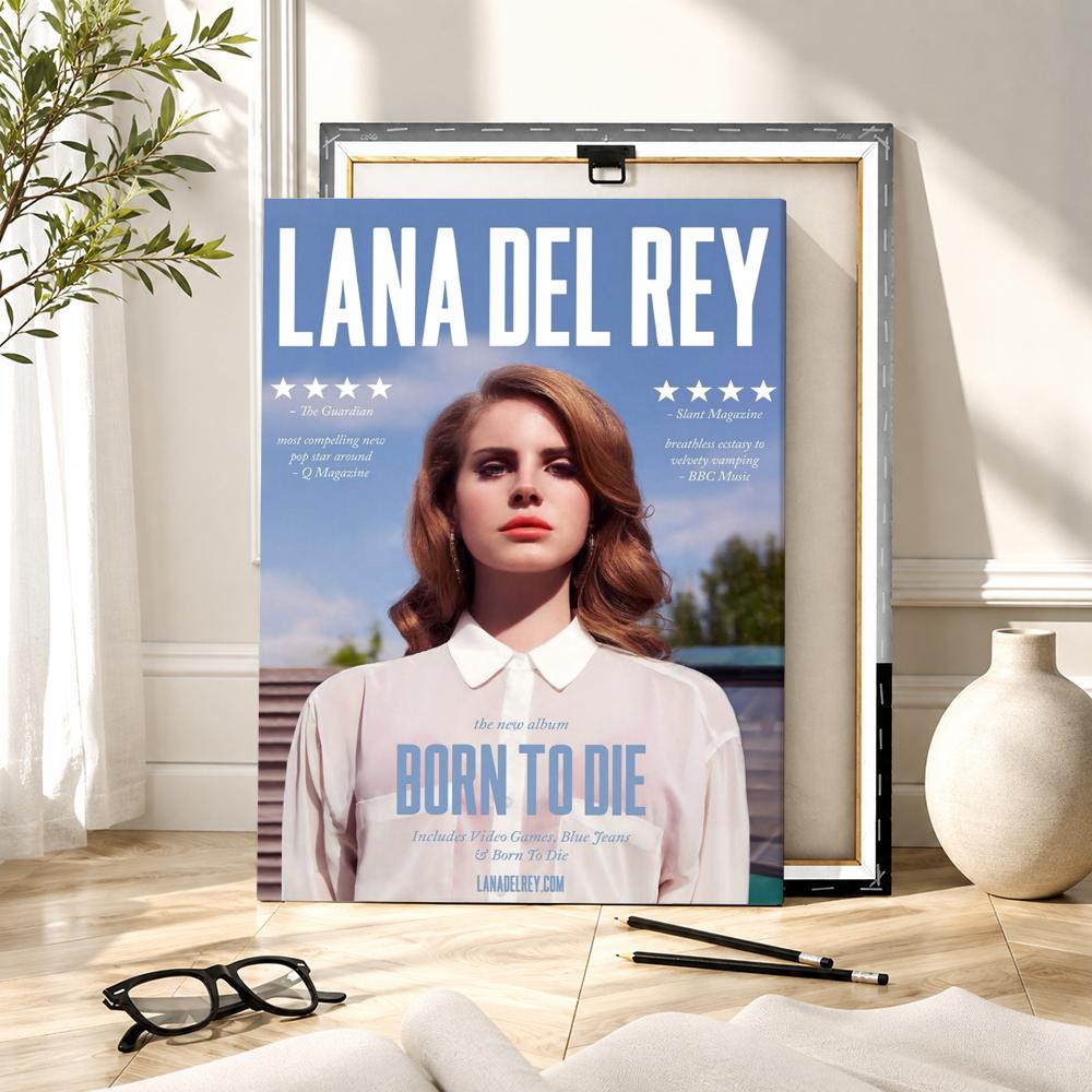Beroemde zangeres L-Lana Del R - Canvas Wrap Ready recensie en prijs