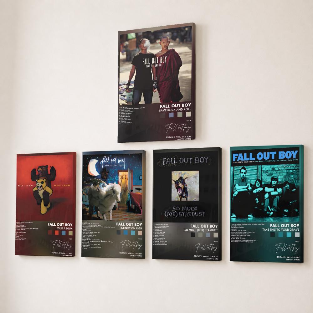 Rockband F-Fall Out Boy Muziek - Canvas Wrap Ready recensie en prijs