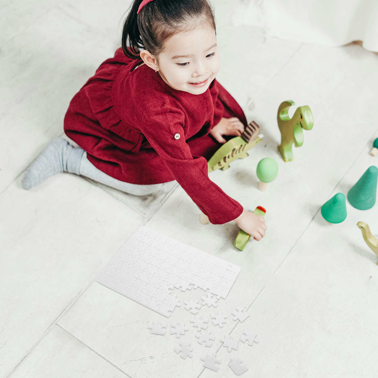 4 vellen blanco puzzelonderdel - Puzzle Blank White recensie en prijs
